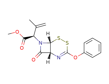 methyl 3-phenoxy-4,5-dithia-2,7-diazabicyclo<4.2.0>oct-2-ene-8-one-7-isopropenyl acetate