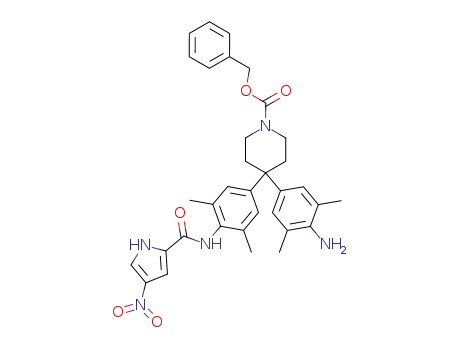 1-Piperidinecarboxylic acid,
4-(4-amino-3,5-dimethylphenyl)-4-[3,5-dimethyl-4-[[(4-nitro-1H-pyrrol-2-
yl)carbonyl]amino]phenyl]-, phenylmethyl ester