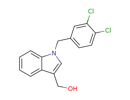 Molecular Structure of 92407-93-7 (1-[(3,4-DICHLOROPHENYL)METHYL]-1H-INDOLE-3-METHANOL)