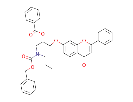 7-<2-(benzoyloxy)-3-<N-propyl-N-<(benzyloxy)carbonyl>amino>propoxy>flavone