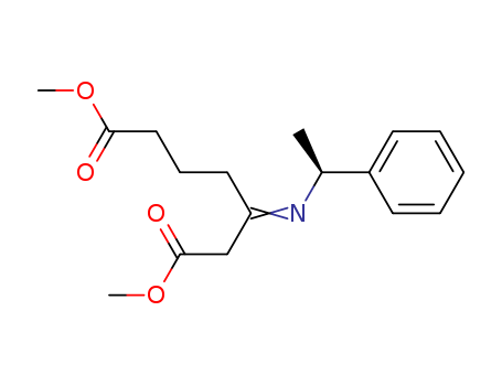 Heptanedioic acid, 3-[(1-phenylethyl)imino]-, dimethyl ester, (S)- CAS No  143723-28-8