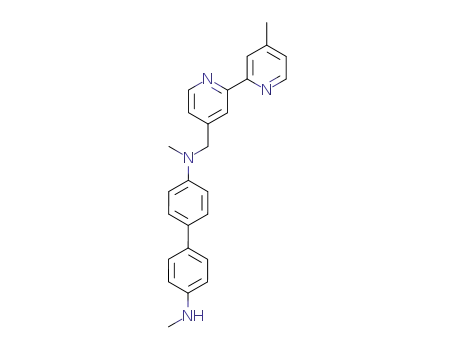 Molecular Structure of 191601-42-0 (N<sup>4</sup>,N<sup>4'</sup>-Dimethyl-N<sup>4</sup>-(4'-methyl-[2,2']bipyridinyl-4-ylmethyl)-biphenyl-4,4'-diamine)