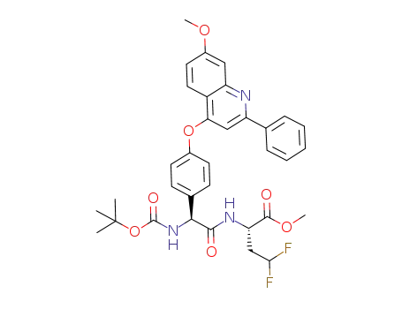 C<sub>34</sub>H<sub>35</sub>F<sub>2</sub>N<sub>3</sub>O<sub>7</sub>