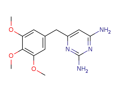 Molecular Structure of 61550-88-7 (6-(3,4,5-trimethoxybenzyl)pyrimidine-2,4-diamine)
