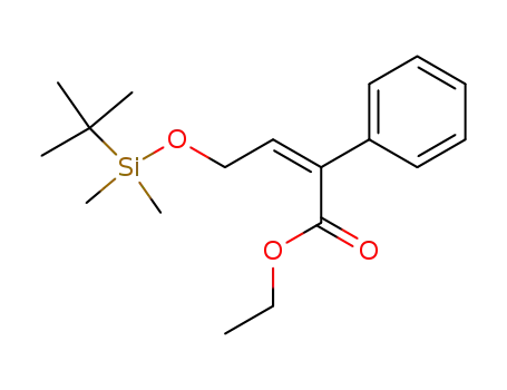 ethyl (Z)-4-(tert-butyldimethylsilyloxy)-2-phenyl-2-butenoate