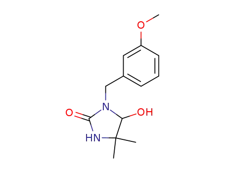 2-Imidazolidinone, 5-hydroxy-1-[(3-methoxyphenyl)methyl]-4,4-dimethyl-