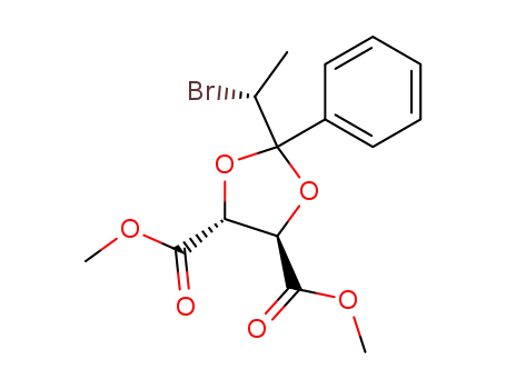 (4R,5R,1'R)-2-phenyl-2-(1-bromoethyl)-1,3-dioxolane-4,5-dicarboxylic acid dimethyl ester