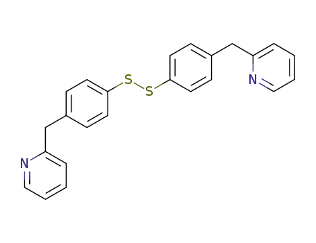 Molecular Structure of 132382-24-2 (4-<(2-pyridinyl)-methyl>-phenyl disulfide)