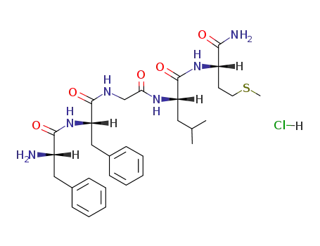 L-Methioninamide, L-phenylalanyl-L-phenylalanylglycyl-L-leucyl-,
monohydrochloride