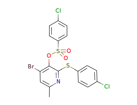 4-chloro-benzenesulfonic acid 4-bromo-2-(4-chloro-phenylsulfanyl)-6-methylpyridin-3-yl ester