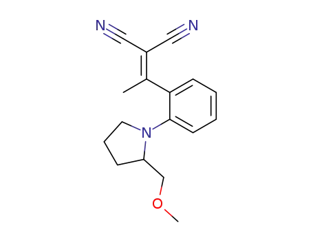 (+/-)-<1-<2-<2-(methoxymethyl)-1-pyrrolidinyl>phenyl>ethylidene>propanedinitrile