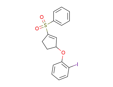1-(3-Benzenesulfonyl-cyclopent-2-enyloxy)-2-iodo-benzene