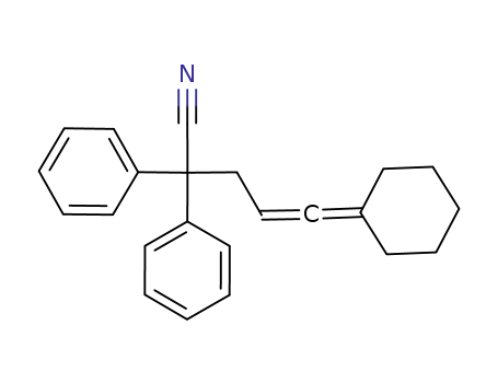 5-cyclohexylidene-2,2-diphenyl-4-pentenenitrile