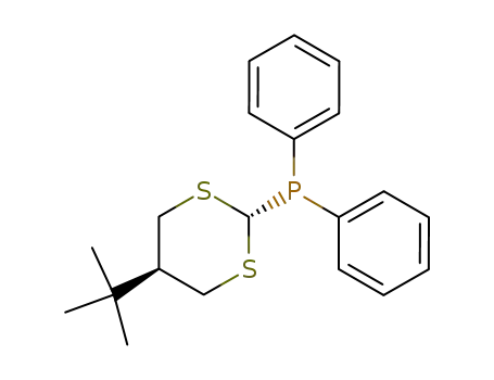 Phosphine, [5-(1,1-dimethylethyl)-1,3-dithian-2-yl]diphenyl-, trans-