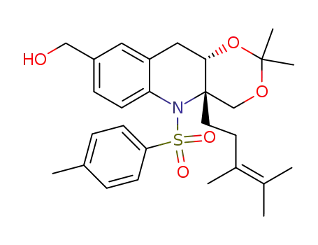 (4aS,9aS)-9a-(3,4-dimethyl-3-pentenyl)-6-hydroxymethyl-3,3-dimethyl-9-(p-toluenesulfonyl)-9-aza-2,4-dioxa-1,2,3,4,4a,10,9,9a-octahydroanthracene