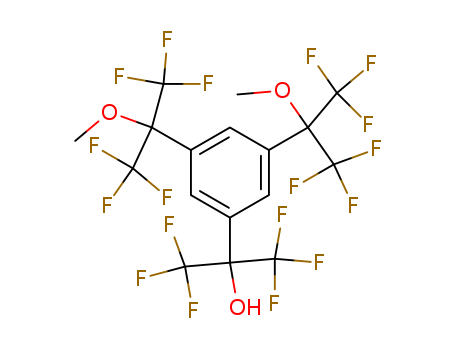 Benzenemethanol, 3,5-bis[2,2,2-trifluoro-1-methoxy-1-(trifluoromethyl)ethyl]-a,a-bis(trifluoromethyl)- cas  90780-28-2