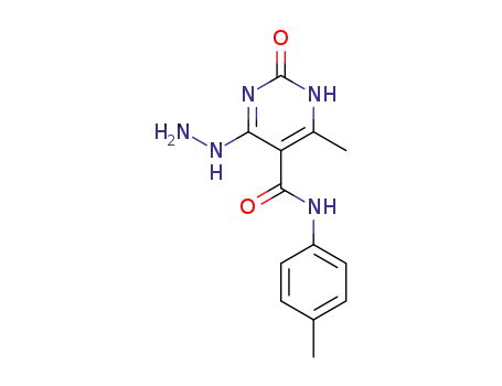 4-Hydrazino-1,2-dihydro-6-methyl-2-oxo-5-p-tolylcarbamoylpyrimidine