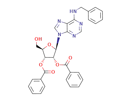 Molecular Structure of 181259-70-1 (Adenosine, N-(phenylmethyl)-, 2',3'-dibenzoate)