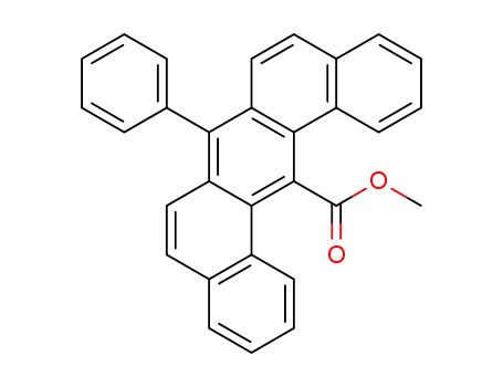 Molecular Structure of 116047-36-0 (methyl 7-phenyldibenz(a,j)anthracene-14-carboxylate)