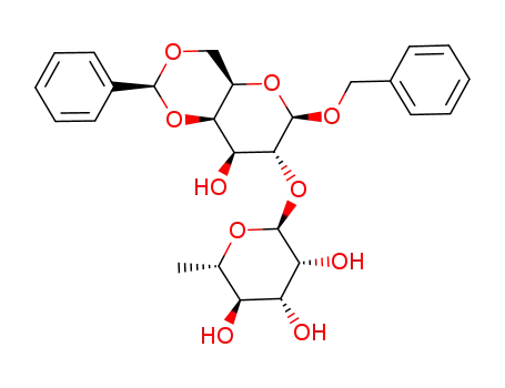 benzyl 4,6-O-benzylidene-2-O-α-L-rhamnopyranosyl-β-D-galactopyranoside