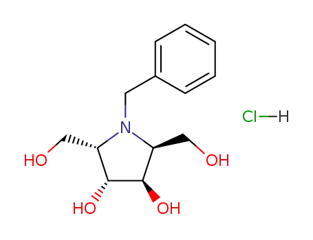 (2S,3R,4R,5S)-1-Benzyl-2,5-bis-hydroxymethyl-pyrrolidine-3,4-diol; hydrochloride