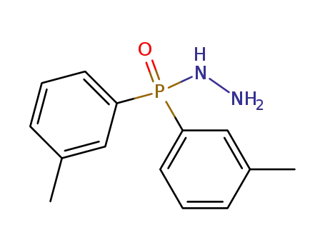 Molecular Structure of 51104-01-9 (Di-m-tolyl-phosphinsaeurehydrazid)
