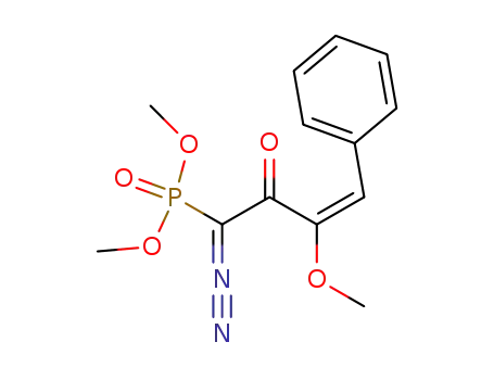 ((E)-1-Diazo-3-methoxy-2-oxo-4-phenyl-but-3-enyl)-phosphonic acid dimethyl ester
