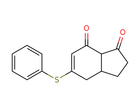 1H-Indene-1,7(4H)-dione, 2,3,3a,7a-tetrahydro-5-(phenylthio)-