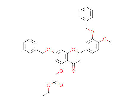 [7-Benzyloxy-2-(3-benzyloxy-4-methoxy-phenyl)-4-oxo-4H-chromen-5-yloxy]-acetic acid ethyl ester