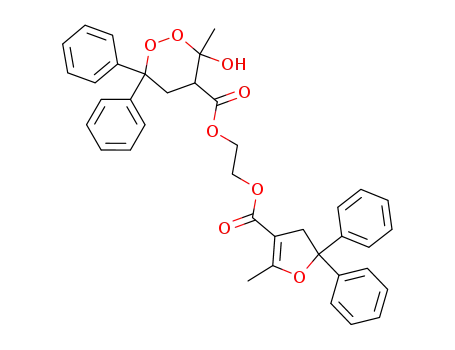 ethylene (3-hydroxy-3-methyl-6,6-diphenyl-1,2-dioxane-4-carboxylate) (2-methyl-5,5-diphenyl-4,5-dihydrofuran-3-carboxylate)