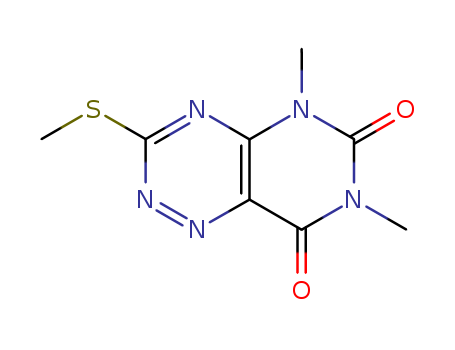 Pyrimido[4,5-e]-1,2,4-triazine-6,8(5H,7H)-dione, 5,7-dimethyl-3-(methylthio)- cas  7271-94-5