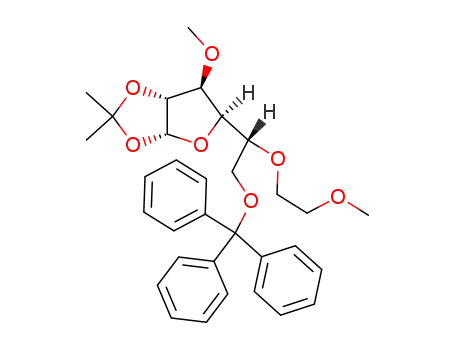 1,2-isopropylidene-5-O-(2-methoxyethyl)-3-O-methyl-6-O-trityl-α-D-glucofuranose
