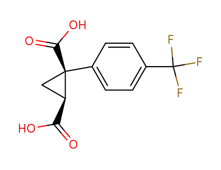 1,2-Cyclopropanedicarboxylic acid, 1-[4-(trifluoromethyl)phenyl]-, cis-