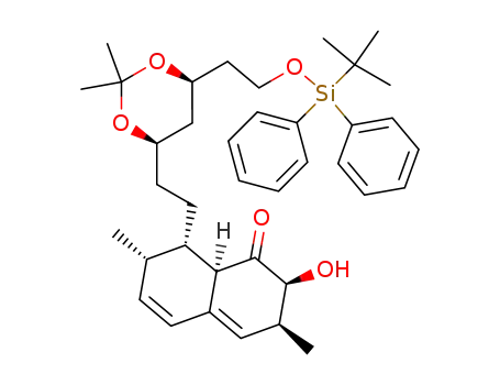 (2S,3S,7S,8S,8aR)-8-(2-{(4R,6S)-6-[2-(tert-Butyl-diphenyl-silanyloxy)-ethyl]-2,2-dimethyl-[1,3]dioxan-4-yl}-ethyl)-2-hydroxy-3,7-dimethyl-3,7,8,8a-tetrahydro-2H-naphthalen-1-one