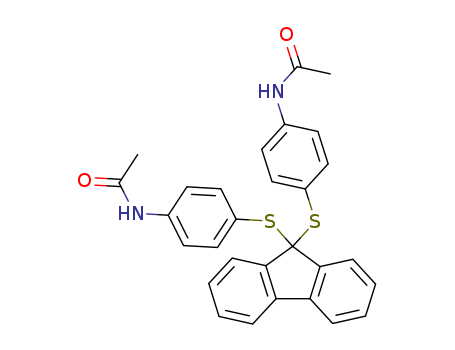 N-[4-[9-(4-acetamidophenyl)sulfanylfluoren-9-yl]sulfanylphenyl]acetamide cas  81269-14-9