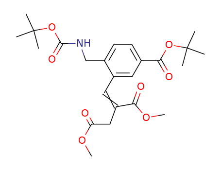 2-[1-[5-tert-Butoxycarbonyl-2-(tert-butoxycarbonylamino-methyl)-phenyl]-meth-(E)-ylidene]-succinic acid dimethyl ester