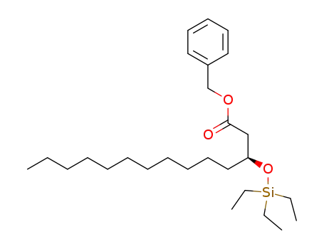 Molecular Structure of 915406-31-4 (benzyl (S)-3-O-triethylsilyl-hydroxymyristate)