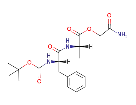 L-Alanine, N-[N-[(1,1-dimethylethoxy)carbonyl]-L-phenylalanyl]-,
2-amino-2-oxoethyl ester