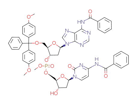 N<sup>6</sup>-Benzoyl-P-methyl-5'-O-dimethoxytrityl-2'-deoxyadenosyl-(3'5')-N<sup>4</sup>-benzoyl-2'-deoxycytidine
