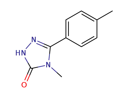 Molecular Structure of 117258-23-8 (4-methyl-5-(4-methylphenyl)-2,4-dihydro-3H-1,2,4-triazol-3-one)
