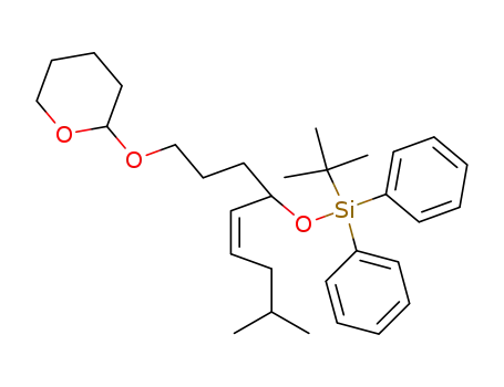 Silane,
(1,1-dimethylethyl)[[5-methyl-1-[3-[(tetrahydro-2H-pyran-2-yl)oxy]propyl]-
2-hexenyl]oxy]diphenyl-, (Z)-