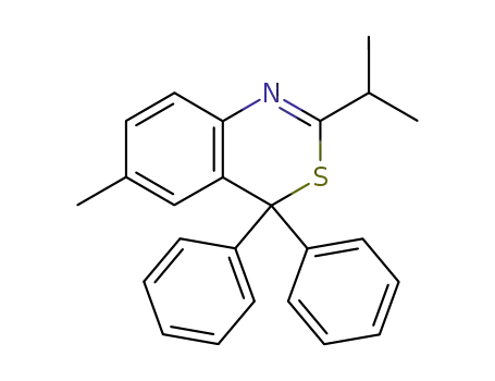 2-Isopropyl-4,4-diphenyl-6-methyl-4H-3,1-benzothiazine
