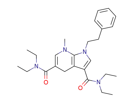 1H-Pyrrolo[2,3-b]pyridine-3,5-dicarboxamide,
N,N,N',N'-tetraethyl-4,7-dihydro-7-methyl-1-(2-phenylethyl)-