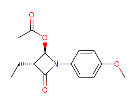(3R,4S)-4-acetoxy-3-ethyl-1-p-methoxyphenyl-2-azetidinone