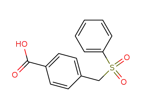 Molecular Structure of 71964-92-6 (4-[(PHENYLSULFONYL)METHYL]BENZOIC ACID)