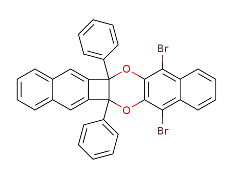 dibromo-7,12 diphenyl-5b,13a dihydro-5b,13a dinaphto <2',3'-e:2,3-3,4> cyclobuta <1,2-b> <dioxinne-1,4>