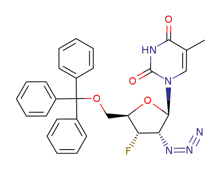 1-[(2R,3S,4S,5R)-3-azido-4-fluoro-5-(trityloxymethyl)oxolan-2-yl]-5-methyl-pyrimidine-2,4-dione
