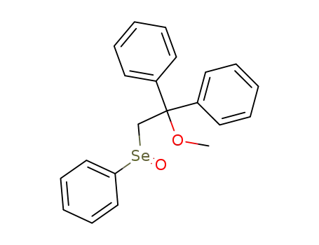 Molecular Structure of 113675-06-2 (Benzene, 1,1'-[1-methoxy-2-(phenylseleninyl)ethylidene]bis-)