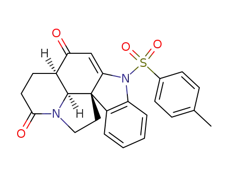 (3aR,10bR,12bS)-6-(Toluene-4-sulfonyl)-2,3,3a,11,12,12b-hexahydro-6H-6,12a-diaza-indeno[7,1-cd]fluorene-1,4-dione