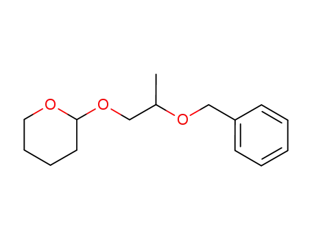Molecular Structure of 70448-02-1 (2H-Pyran, tetrahydro-2-[2-(phenylmethoxy)propoxy]-)